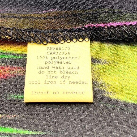 Anthropologie:Pins and Needles Shiffon Rainbow Mini Dress Size 2 - Picture 9 of 9